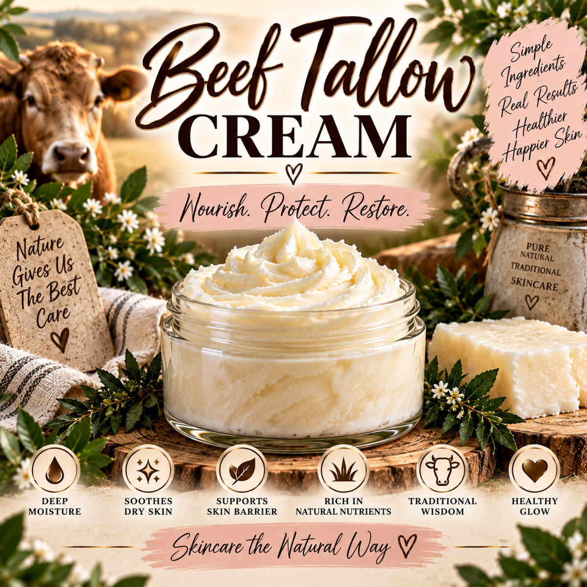 Beef Tallow Cream